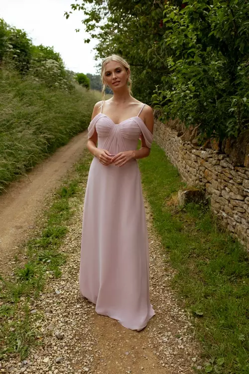 Blush colour sale bridesmaid dresses uk